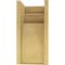 Ekena Millwork 8"W x 8"D x 16"H Wide Viola Rough Cedar Woodgrain TimberThane Corbel, Primed Tan CORUR08X08X16VIORCPR - alternate 3